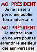 Moi Pr&eacute;sident, anniversaire inoubliable
